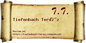 Tiefenbach Teréz névjegykártya