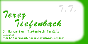 terez tiefenbach business card